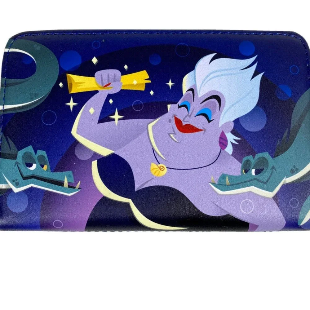 Loungefly Disney Little Mermaid Ursula Wallet Villain Character Zip Around - Picture 1 of 3